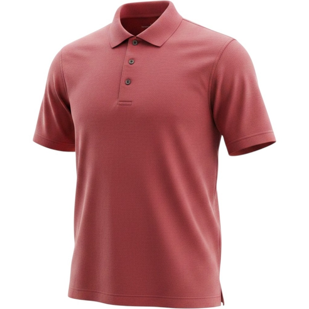 Grand Slam Golf Mens‎ Large Red Pique Short Sleeve Polo Shirt Performance Snag